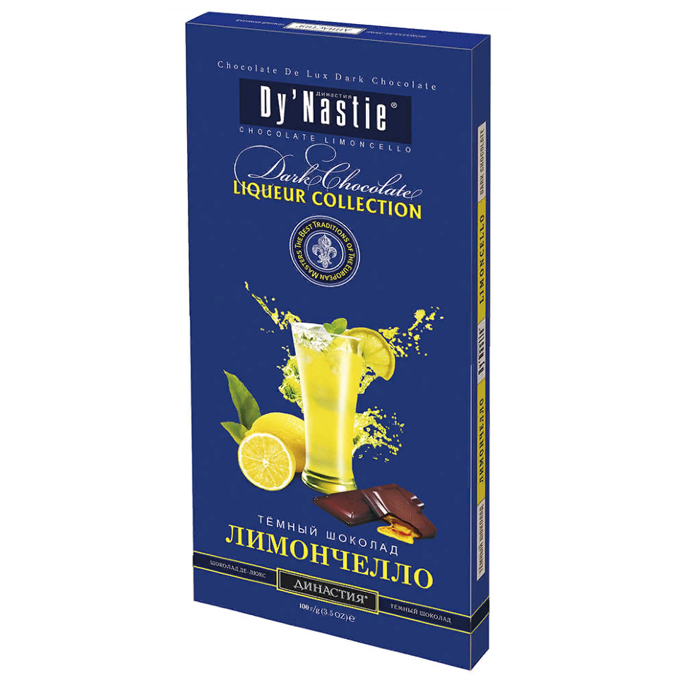  Династия Шоколад "Лимончело", (блок 10шт по 100г)  в Михайловке